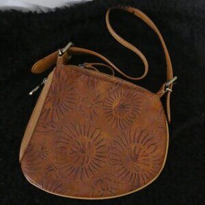 NINE WEST - Accessories | OS - one size | Brown Floral Embossed Cross-Body Bag